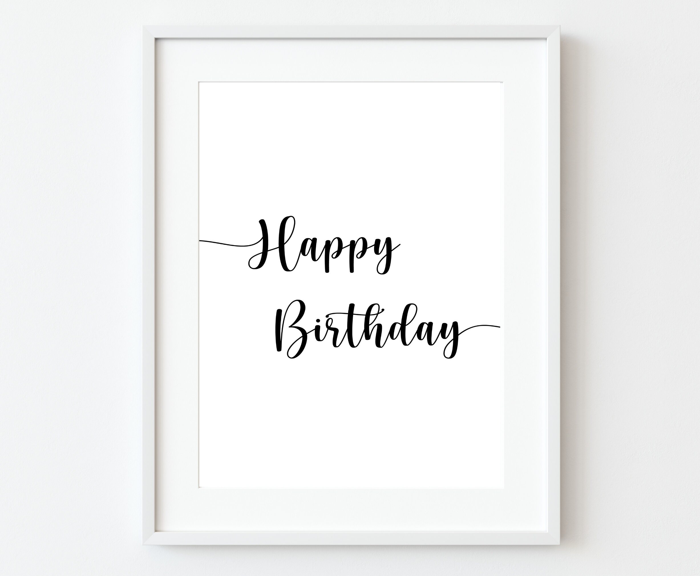 Happy Birthday Printable Happy Birthday Nursery Wall Art Happy Birthday ...