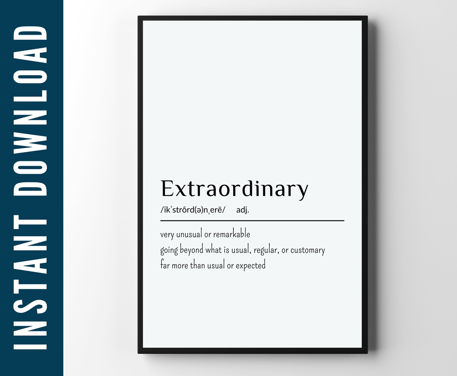 Extraordinary Definition Sign Definition Printable Poster Etsy