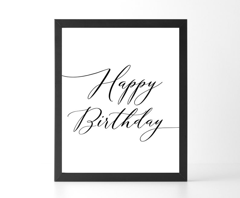 Happy Birthday Printable, Happy Birthday Nursery Wall Art, Happy