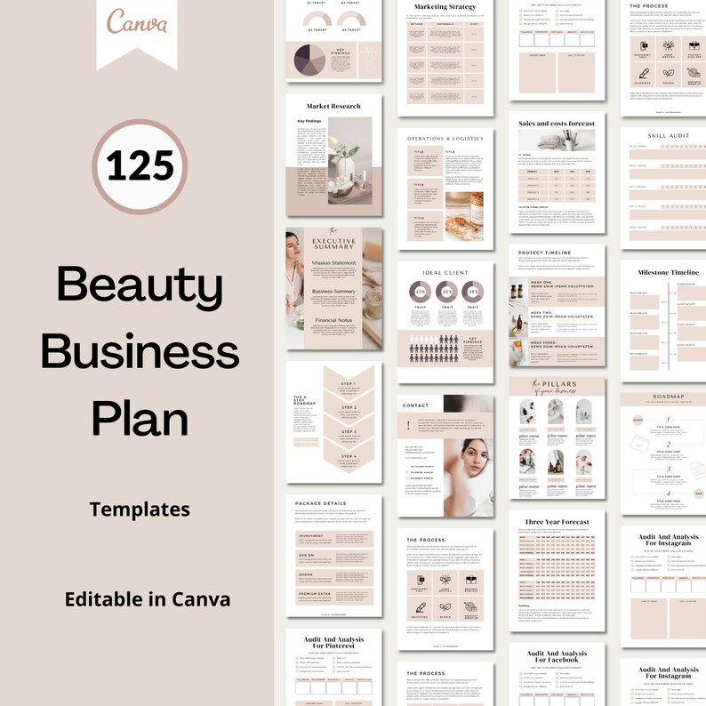 Beauty Business Plan Template Beauty Planner Template Start up Beauty Business Plan Template Beauty Planner Template Start up