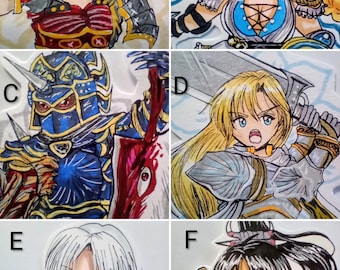 Mina, Taki, Sophitia, Ivy stickers, Soul Calibur, Soul Edge