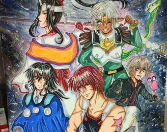 Outlaw Star art print 8.5 x 11