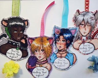 BL Cat Boy bookmarks