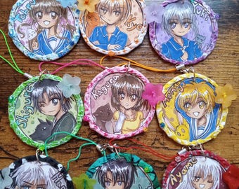Zodiac anime keychains