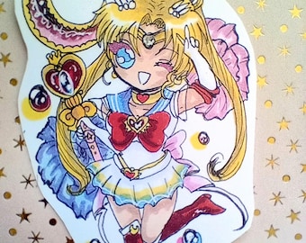 Sailor Guardians glossy vinyl stickers