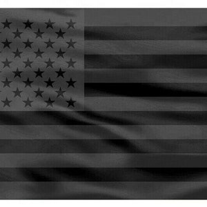All Black American flag 3x5 feet Blackout Tactical decor USA US wall banner
