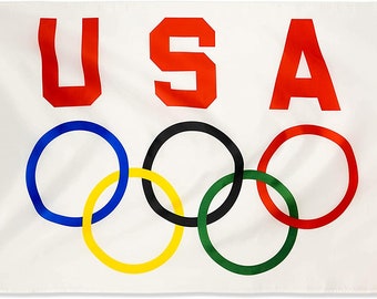 USA Olympic Flag 3x5 feet United states sports US team usa banner
