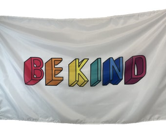 Aesthetic Flag, Be Kind 3x5ft flag, add some color to your life and decorate your room, house, or wall with this beautiful flag