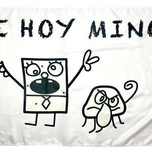 SpongeBob DoodleBob Me Hoy Minoy Flag - funny 3x5 feet banner - college Wall, Room, party, dorm for girls and guy