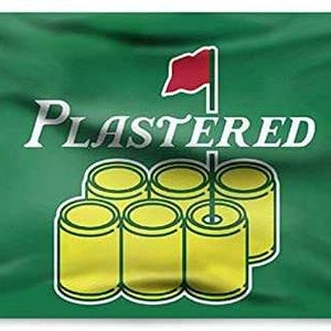 Plastered Flag 3x5 feet Masters golf Beer bar frat man cave banner college dorm