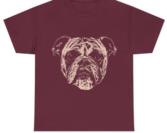 English Bulldog Unisex Heavy Cotton Tee