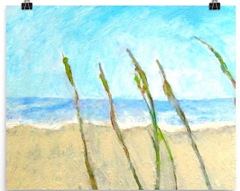 Art Print Poster "Ocean Call" Original Art Seascape Poster Print