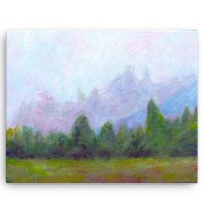 Timberline Canvas Print Landscape Original Art Print Hand Stretched Canvas Print