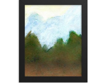 Framed Art Poster Print "Wandering"  189 GSM Archival Paper and Inks Framed Wall Decor Art Print