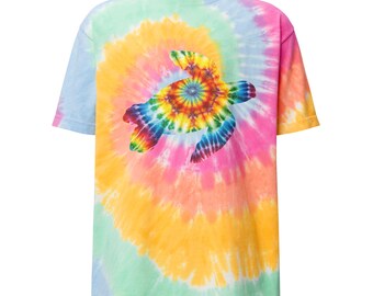 Sea Turtle Oversized tie-dye t-shirt