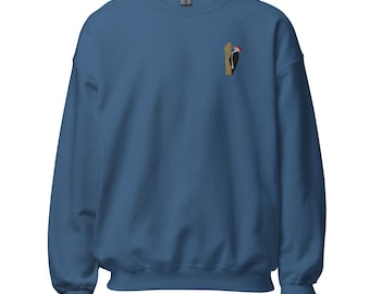 Pileated Woodpecker Embroideed Unisex Sweatshirt