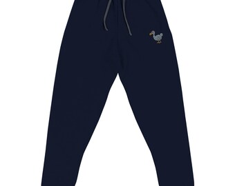 Dodo Bird Embroidered Joggers Unisex Comfortable Casual Lounge Pants Cotton Blend Streetwear