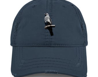 Perched Mississippi Kite DTF Printed Bird Dad Hat – Raptor Birdwatcher Baseball Cap
