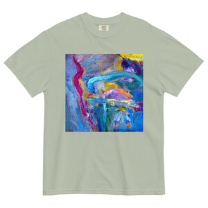 Unisex garment-dyed heavyweight t-shirt Abstract 98