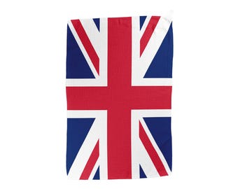 UK Flag Golf Towel – Union Jack Waffle Microfiber with  Carabiner