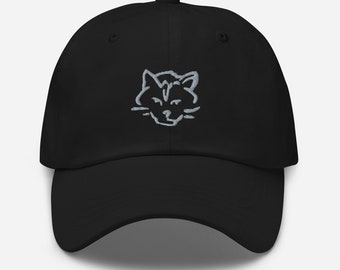 Cap Bradley Cat Line Art Embroidered Hat