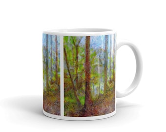 Purple Greenway Landscape Coffee Mug - Ceramic Mug for Home & Office, Unique Gift for Coffee Lovers, Vibrant Colors, and Durable Design
