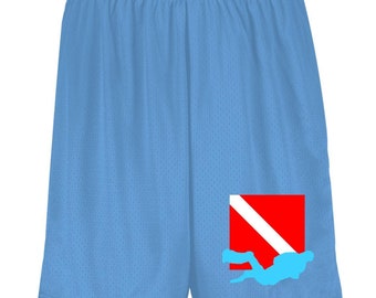 diver3 1851 Youth Moisture-Wicking Mesh Shorts