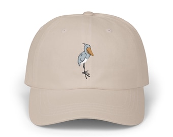 Embroidered Shoebill Stork Cap: Bird Lover Baseball Cap