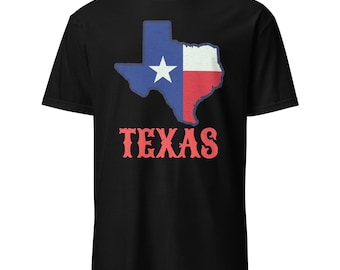 Texas Flag Lone Star Short-Sleeve Unisex T-Shirt | Casual Style, Comfortable Fit & Distinctive Design