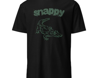 Snappy Gator, Alligator with Attitude Short-Sleeve Unisex T-Shirt