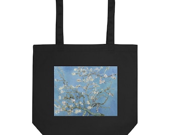 Almond Blossoms Tote Bag | Van Gogh Reproduction Eco-Friendly Shopping Bag | Art-Inspired Gift for Nature Lovers