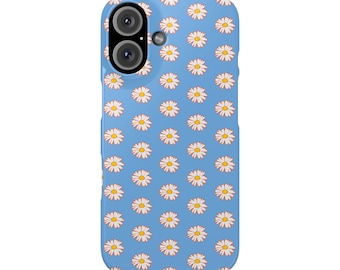 White Daisies Slim Phone Cases