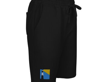 Shorts "Tybee Island Lighthouse" Embroidered Men's fleece shorts