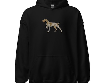 German Shorthaired Pointer  Embroidered Dog Unisex Hoodie