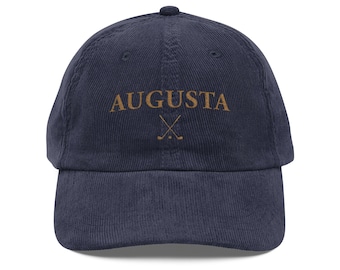 Augusta Ebroidered Vintage Corduroy Cap (Embroidery)