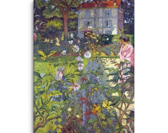 Edouard Vuillard Jardin de Vaucresson 1920 Wall Art Canvas Print - Classic French Canvas for Home Decor & Collectors