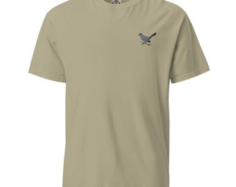 Gray Catbird Embroidered Unisex garment-dyed heavyweight t-shirt