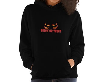 Hoodie Halloween Embroidery  Ghastly Spooky Smiles Embroidered Trick or Treat
