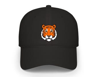 Tiger Face DTF Print Baseball Cap | Low Profile