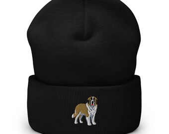St Bernard Embroidered Cuffed Beanie
