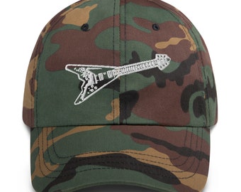 Rock Guitar Embroidered Dad Hat - Music Lover's Cap, Adjustable and Stylish Gift for Guitarists and  Musicians