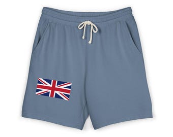 Union Jack Sweat Shorts | UK Flag Fleece Shorts