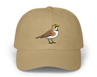 Horned Lark Embroidered Classic Dad Cap
