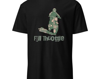 Full Throttle Classic Motorcycle Rider Short-Sleeve Unisex T-Shirt