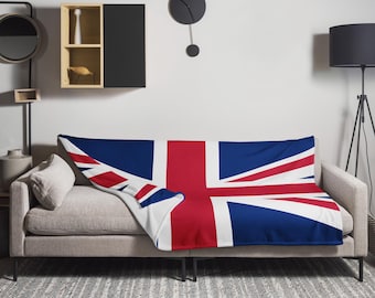 Union Jack UK Flag Throw Blanket