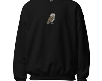 Barn Owl Embroidered Unisex Sweatshirt