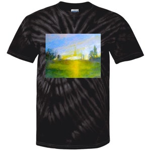 T-shirt tie dye &quot;Dawn&quot; 100% cotone camicia tie dye