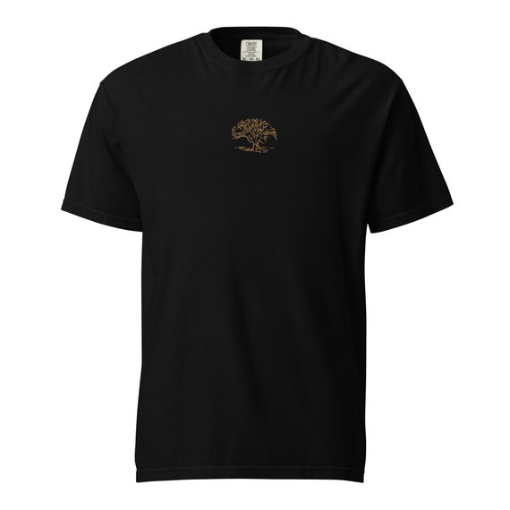 Garment Dyed Heavyweight T-shirt Embroidered Wise Gnarly Tree
