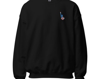 Statue of Liberty Embroidered Unisex Sweatshirt