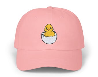 Embroidered Baby Chick Cap, Easter Gift Hat